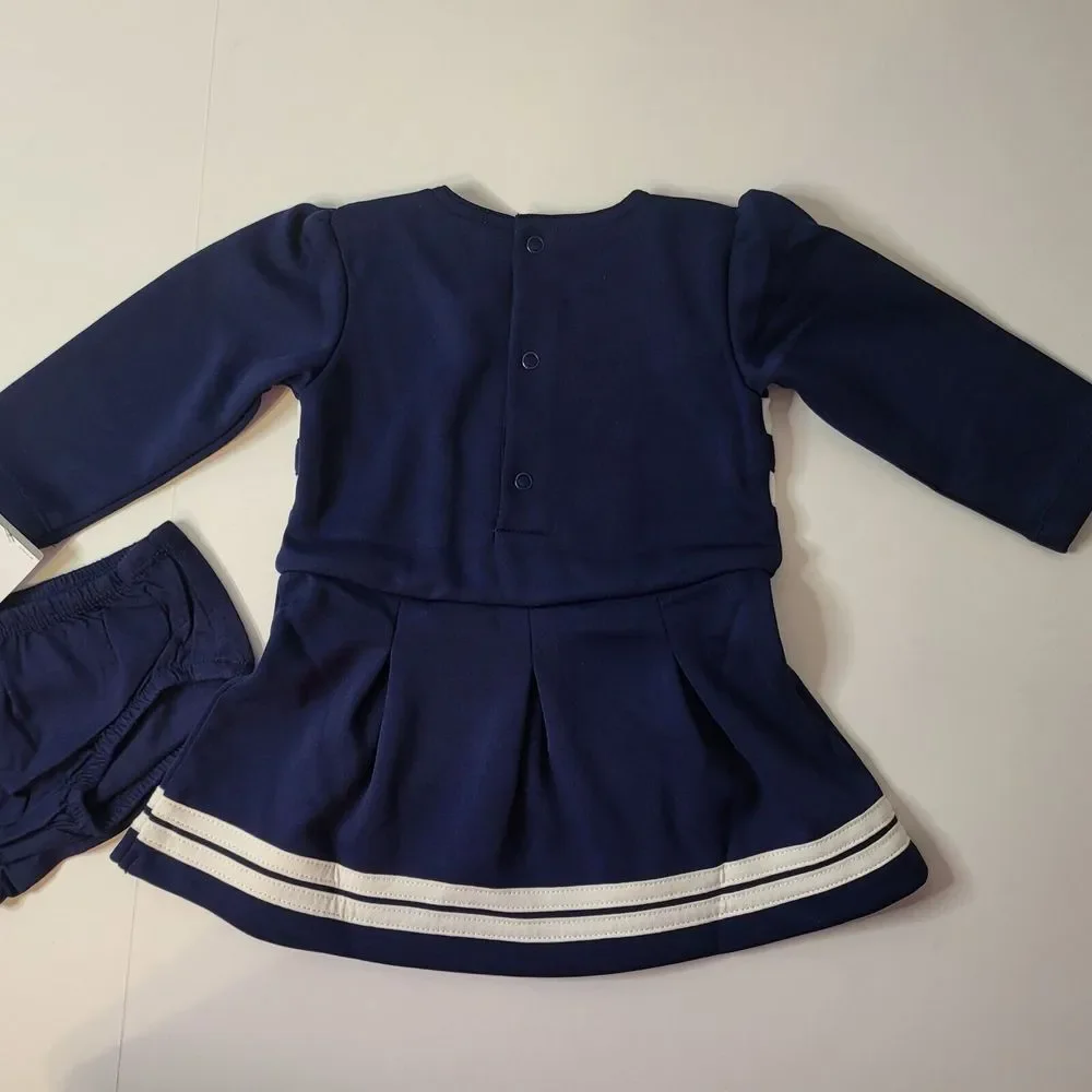 Carters 6-9 Months Outfits New With Tag Long Sleeve Pink Sleeper navy Blue Dress